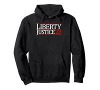 Liberty Justice '28 con libertà e Giustizia per Tutti Felpa con Cappuccio