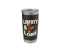 Liberty & Lore Attivismo per la libertà Movimento nero per la giustizia sociale Bicchiere termico in acciaio inox doppia parete