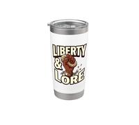 Liberty & Lore Attivismo per la libertà Movimento nero per la giustizia sociale Bicchiere termico in acciaio inox doppia parete