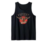 Liberty or Death 1776 250th Old School Tattoo Eagle USA Canotta