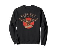 Liberty or Death 1776 250th Old School Tattoo Eagle USA Felpa