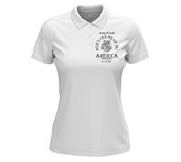 Liberty Or Death Don't Tread On Me America We The People 1776 - Polo da donna in cotone, colore: bianco, bianco, XL