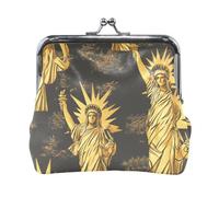 Liberty Pattern Metallo Vintage Oro Donne Uomini Portamonete In Pelle Portamonete Portatile Contanti Portamonete per Uomo Donna Viaggio