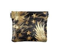 Liberty Pattern Metallo Vintage Oro PU Pelle Piccola Portamonete Impermeabile Organizzazione Borse per le Signore, Liberty modello metallo vintage oro, 1 size, Stampa artistica