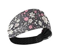 Liberty Pattern nero pesca antiscivolo donne fascia elastica sudore fascia per le donne per uso quotidiano ciclismo corsa escursionismo