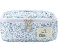 LIBERTY x Hello Kitty Makeup Bag VANITY CASE Sanrio Playground Blue Ladies Japan