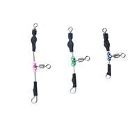 LIbgiubhy 1. Connettore girevole con cuscinetto liscio con perline anti-impigliamento, attrezzatura da pesca rapida per pescatori, facile da usare, con perline colorate