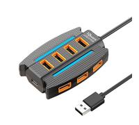LIbgiubhy 10 Porte USB Docking Station Espansione Dock Hub USB Con Luce Cavo 120cm Estensione USB Trasferimento Dati Expander