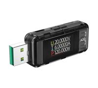 LIbgiubhy A2Q, tester di tensione USB e corrente per cellulare, ricarica rapida, 8 A, 120 W, USB, con accelerazione di ricarica