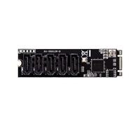 LIbgiubhy Affidabile scheda di convertitore M.2 PCIe3.0 a SATA3.0 da protocollo NVME a SATA3.0 adattatore per gli appassionati di gioco PC giocatori