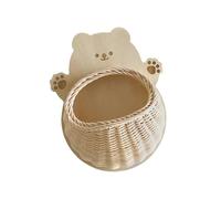 LIbgiubhy Bella forma di animale rattan intrecciato mensola da parete scrivania espositore cestino portaoggetti per cornici e piccoli oggetti