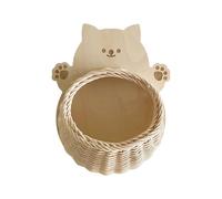 LIbgiubhy Bella forma di animale rattan intrecciato mensola da parete scrivania espositore cestino portaoggetti per cornici e piccoli oggetti