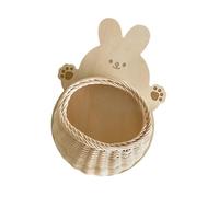 LIbgiubhy Bella forma di animale rattan intrecciato mensola da parete scrivania espositore cestino portaoggetti per cornici e piccoli oggetti