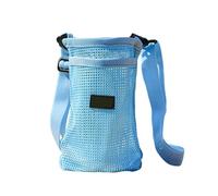 LIbgiubhy Borsa a tracolla per tazza di acqua leggera da trekking con tracolla regolabile manica bottiglia d'acqua durevole, Blu