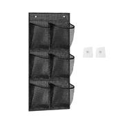 LIbgiubhy Borsa di stoccaggio d'attaccatura robusta del tessuto non tessuto della borsa di stoccaggio del tessuto non tessuto con 6 scomparti per uso del bagno o del gabinetto