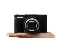 LIbgiubhy Borsa Portatile Della Fotocamera In Pelle PU Per SX740/730 Borse Con Spallacci, Nero