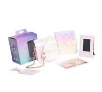 LIbgiubhy Borse per fotocamera robuste con album fotografico, tracolla regolabile per un facile trasporto delle borse, Bianco perlato