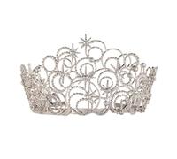 LIbgiubhy Cerchietto per capelli elegante per feste di compleanno, matrimonio, da regina, per ragazze e spettacoli