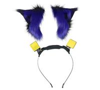 LIbgiubhy Cerchietto per capelli mobile con orecchie di gatto per giochi di ruolo, costume di ruolo, fascia per capelli per Halloween, clip per capelli pieghevole giapponese