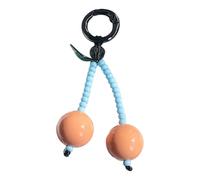 LIbgiubhy Ciondolo a forma di ciliegie con perline colorate, accessorio per donne alla moda che cercano un tocco unico su oggetti di tutti i giorni