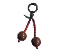 LIbgiubhy Ciondolo a forma di ciliegie con perline colorate, accessorio per donne alla moda che cercano un tocco unico su oggetti di tutti i giorni