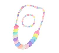 LIbgiubhy Collana color caramella e set alla moda ragazza collana texture per bambini e adolescenti alla moda