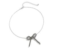 LIbgiubhy Collana con ciondolo a fiocco alla moda, stile versatile, set da donna per migliorare qualsiasi outfit con eleganza
