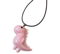 LIbgiubhy Collana con ciondolo a forma di dinosauro, lunghezza regolabile, realizzata a mano, accessori per il collo, gioielli da indossare tutti i giorni