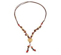 LIbgiubhy Collana di perline fatta a mano collana colorata catena collana perline texture catena collo multifunzionale adatto per donne ragazza