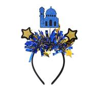 LIbgiubhy Comoda fascia per capelli Eid Celebration con mezzaluna e design a stella, accessorio portatile per qualsiasi età abbigliamento casual