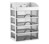LIbgiubhy Custodia multiuso da scrivania con cassetti scorrevoli lisci per forniture per ufficio e documenti per uso domestico