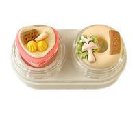 LIbgiubhy Custodia per lenti a stantuffo per rimuovere gli occhi con ventosa, strumento di rimozione sicuro per posizionare le lenti, bianco