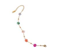 LIbgiubhy Dichiarazione floreale collana fiore di cristallo gioielli fatti a mano accessori moda per data notte ed evento
