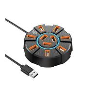 LIbgiubhy Docking Station USB 10 Porte USB 2.0 Hub Espansione Dock di Trasferimento Dati Expander Estensione USB Per Tastiera Espansore USB