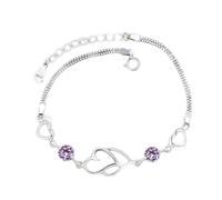 LIbgiubhy Elegante catena con ciondolo a forma di cuore, struttura in metallo, per compleanni, anniversari, feste, uso quotidiano