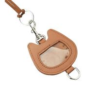 LIbgiubhy Elegante collana con ciondolo a forma di gatto a forma di cuore, in pelle sintetica, portatile, per chi ama i design distintivi per l'uso quotidiano