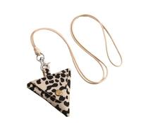 LIbgiubhy Elegante collana con ciondolo in pelle per auricolari e accessori alla moda per l'uso quotidiano