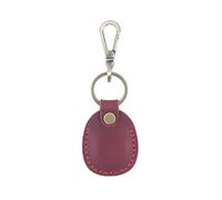 LIbgiubhy Elegante e robusto porta carte di credito in pelle PU con bottoni a pressione sicuri, adatto per impiegati e pendolari, Rosso vinaccia