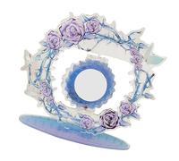 LIbgiubhy Elegante espositore per spille in acrilico con rotazione a 360 gradi, accessorio portatile per collezionisti e venditori