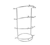 LIbgiubhy Elegante supporto a forma di corona, staccabile, quattro ripiani, espositore per mostre, elegante supporto per fascia per capelli in cristallo