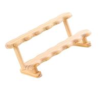 LIbgiubhy Espositore in legno a 2 strati per gioielli, profumi, bottiglie, figure da collezione, organizer per gioielli