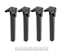 LIbgiubhy Gambe di ricambio per mobili in metallo, 20 cm/25 cm/30 cm/35 cm, per ufficio, tavolini da caffè, tavolo portatile, gambe pieghevoli da tavolo 4 pezzi