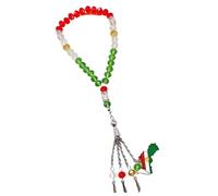 LIbgiubhy Masbaha - 33 perline in legno di sandalo indonesiano, accessorio alla moda per preghiera musulmana e guida spirituale