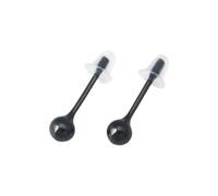 LIbgiubhy Orecchini rotondi multiuso in bioplast, flessibili, per piercing all'orecchio, al naso, in robusto materiale bioceramico