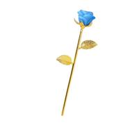 LIbgiubhy Ornamento intagliato a forma di rosa in oro con supporto a forma di rosa, fatto a mano, gioiello fatto a mano, decorazione floreale, per appassionati