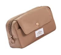 LIbgiubhy Pratica ed elegante custodia per matite, grande con struttura robusta, elegante e portatile, per l'uso quotidiano, Coffee color