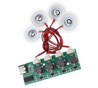 LIbgiubhy Produttore di nebbia ad ultrasuoni portatile 4 dispositivi di nebbia nebulizzatore trasduttore atomizzatore piastra accessori umidificatore guarnizioni in gomma