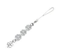 LIbgiubhy Quattro trifogli/tulipani perline cellulare cinturino acrilico perline porta telefono elegante ornamento per l'uso quotidiano