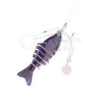 LIbgiubhy Realistico Pesce Stella Bowknot Ciondolo Portachiavi Leggero Telefono Cordino Mobile Strap Accessorio Portachiavi Gioielli