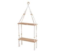 LIbgiubhy Scaffale di immagazzinaggio fissato al muro della corda del cotone fatto a mano scaffale di stoccaggio alla moda mensola galleggiante tessuto a mano